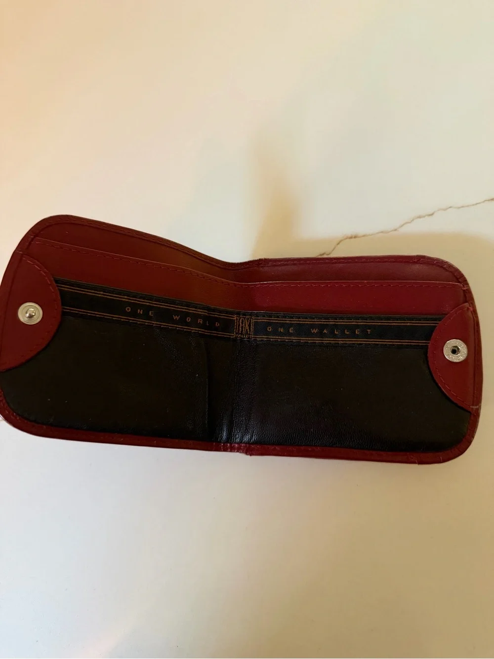 Taxi Wallet one world one wallet Compact red  Leather Coin Pouch